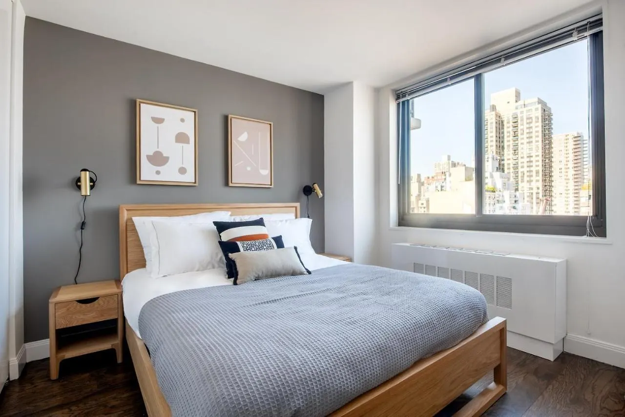 Ues 1Br W Gym Doorman Balcony Stunning Roof Nyc-503 Lägenhet New York USA